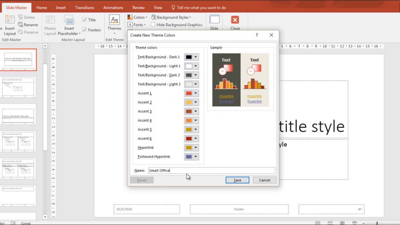 How to create a PowerPoint Template make your own Slide